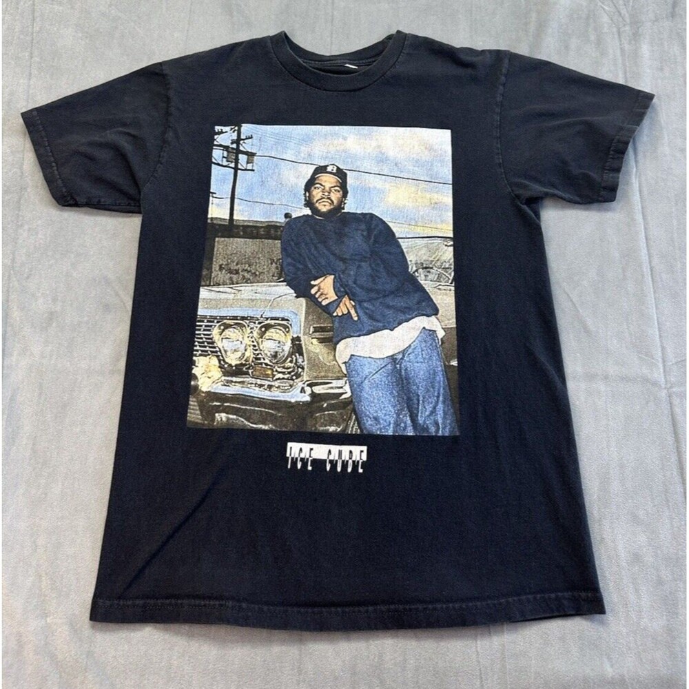 Ice Cube Lean TShirt Cadillac Impala Car Graphic Black Official Mens Size Medium